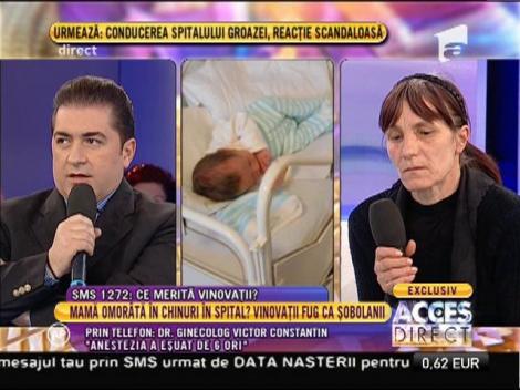 Doctorul care s-a ocupat de tânără decedată la naștere: ”Anestezia a eșuat de 6 ori!”