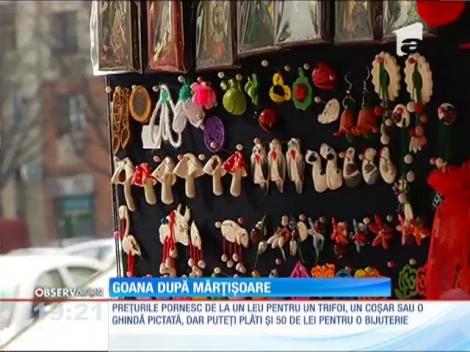 În oraşe a început nebunia de 1 Martie. Mii de oameni au alergat de colo-colo după flori şi mărţisoare