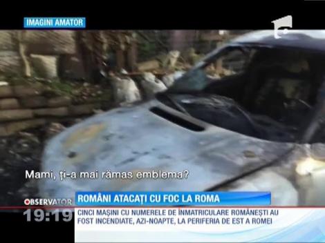 Scandal monstru în Italia după ce mai multe maşini ale unor români au fost incendiate la Roma