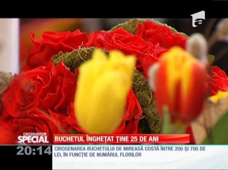 SPECIAL! Buchetul &icirc;nghețat ține 25 de ani