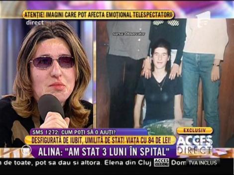 Alina, tânăra mutilată pe viaţă de iubit: "Primesc mesaje de amenințare în continuare!"