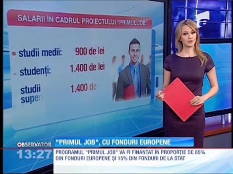 Programul ”Primul job”, cu fonduri europene