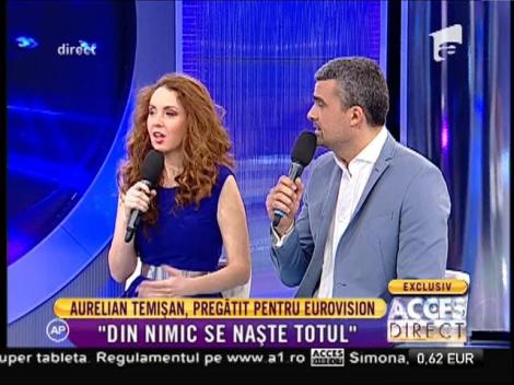 Aurelian Temișan, pregătit pentru Eurovision: "Mi-am luat 12 de energie"