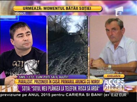 Iată care a fost reacția primarului Viorel Fantu, la situația lui Ionel, bărbatul paralizat!