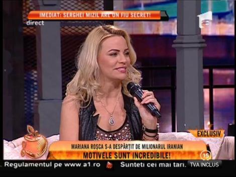 Mariana Roșca s-a despărțit de milionarul iranian