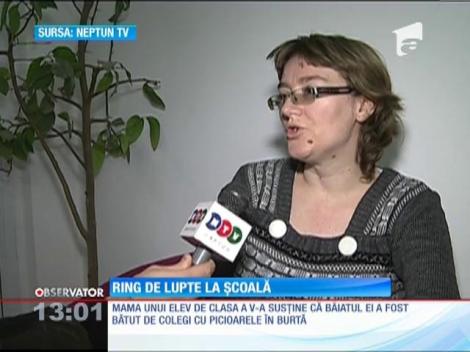 Școală din Năvodari, transformată într-un ring de lupte
