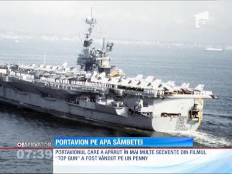 Portavionul pe care s-au filmat secvenţe din "Top Gun", vândut la fiare vechi pentru un penny