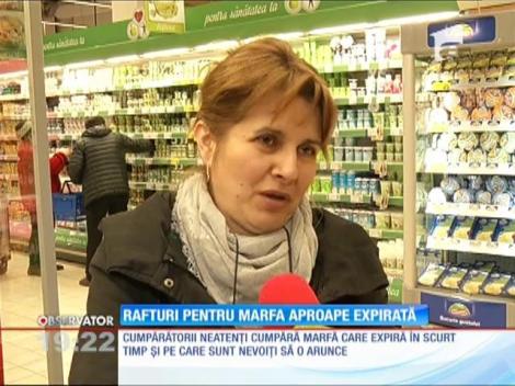 Magazinele vor fi obligate să facă rafturi speciale pentru produsele aproape expirate
