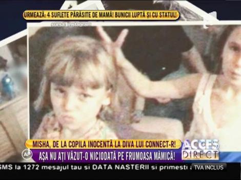 Misha, de la copila inocenta la diva lui Connect-R! Frumoasa mămică, așa cum nu ați mai văzut-o niciodată!