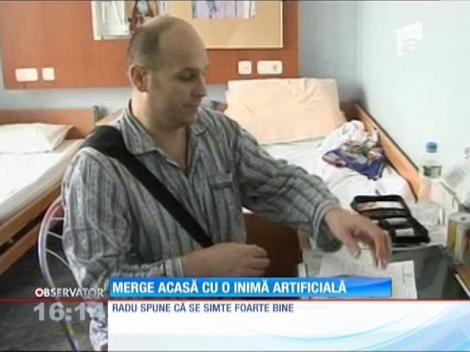 Merge acasă cu o inima artificială