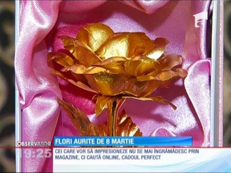 Trandafirul suflat cu aur, noua modă de 8 Martie!