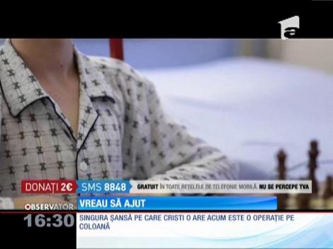 Vreau să ajut! Cristi, diagnosticat cu scolioză într-un grad doarte avansat!