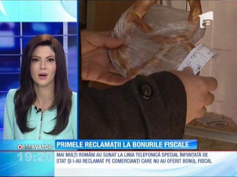 Primele reclamaţii la bonurile fiscale