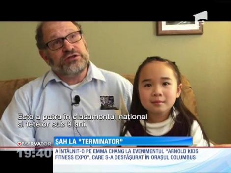 Arnold Schwarzenegger, ţinut în şah de o copilă de opt ani