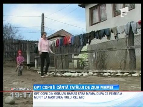 De ziua mamei, opt copii din Gorj îşi sărbătoresc tatăl