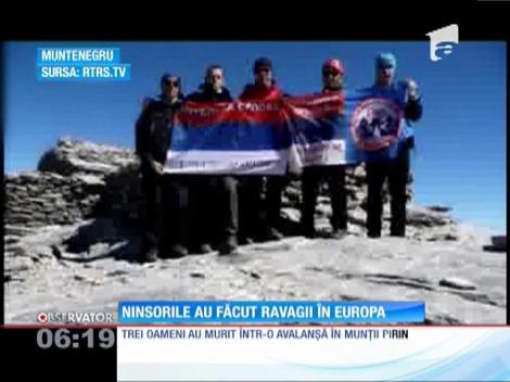 Ninsorile au făcut ravagii în Europa