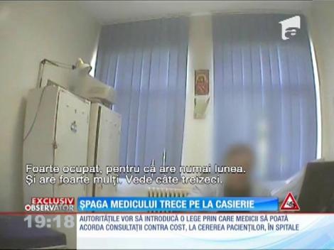 Şpaga la medic ar putea trece pe la casieria spitalului. Vom plăti o taxă dacă vrem opinia unui medic