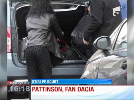 Robert Pattinson, starul din filmul “Twilight”, conduce o Dacia Duster