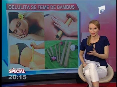 SPECIAL! Beţele de bambus sunt folosite pentru masaj anticelulitic