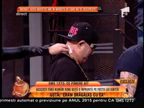 Nicolae Guță, udat din cap până în picioare, în direct, la ”Un show păcătos”!