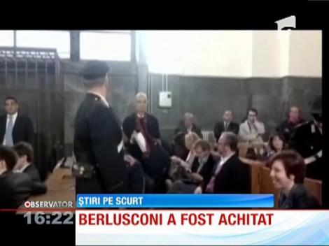 Silvio Berlusconi a fost achitat