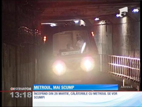 Veste proastă pentru cei care circulă cu metroul. Din 28 martie, preţul călătoriei se scumpeşte cu până la 33%