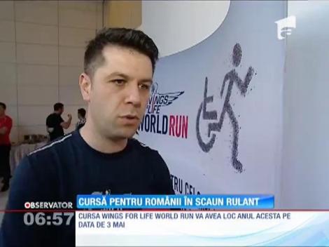 Cursa pentru românii în scaun rulant