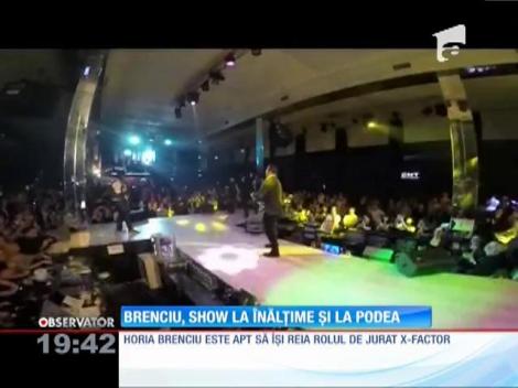 Horia Brenciu face show-uri la înălţime chiar şi atunci când cade