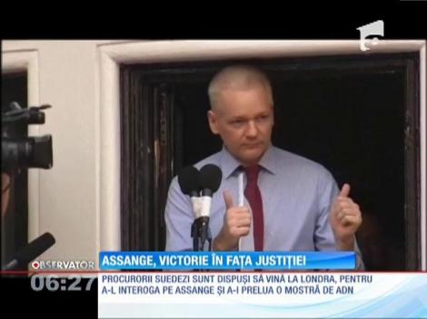 Julian Assange, victorie în fața justiției