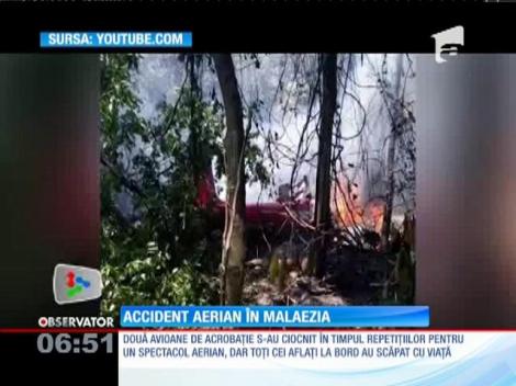 Două avioane s-au ciocnit în Malaezia