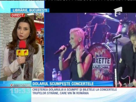 Dolarul crește prețul concertelor