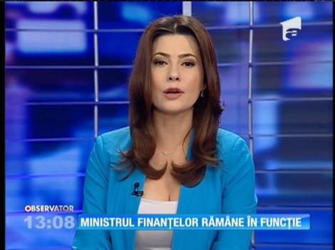 Ministrul Finanţelor Darius Vâlcov rămâne în funcţie