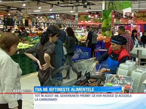 TVA ne ieftinește alimentele