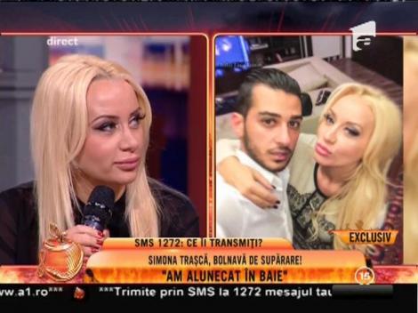 Simona Traşcă, cu ochiul vânăt: "Am alunecat în baie!"