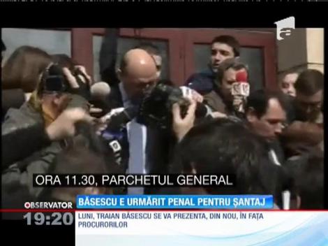 Update / Traian Băsescu, urmărit penal pentru şantaj