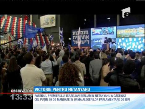 Victorie pentru Benjamin Netanyahu