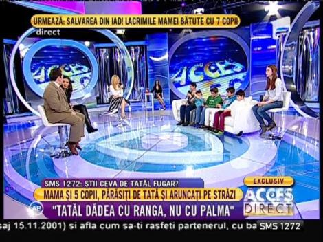 Mama celor 5 copii părăsiți de tată: ”Soțul dădea cu ranga, nu cu palma!”