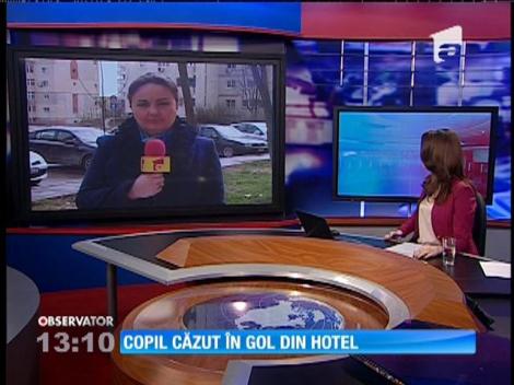 Copil căzut în gol din hotel