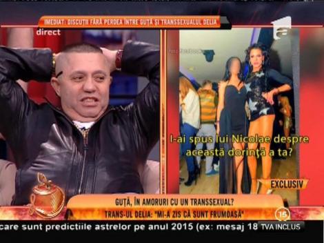 Transsexualul Delia, despre povestea de dragoste cu Guţă: "Mi-a zis că sunt frumoasă şi că îi place posteriorul meu"