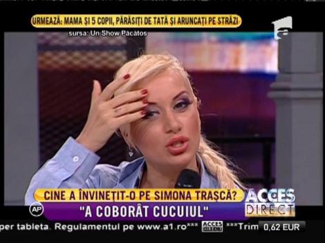 Simona Traşcă, cu ochiul vânăt!