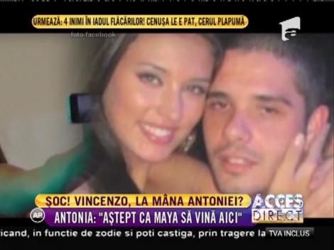 Vincenzo a ajuns la mâna Antoniei: ”Aștept ca Maya să vină în România”