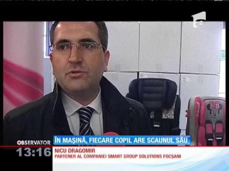 &Icirc;n maşină, fiecare copil are scaunul său