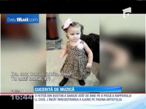 Fetiţa talentată la rap