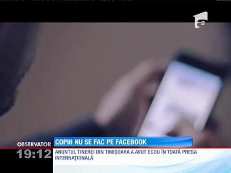 Copiii nu se fac pe Facebook