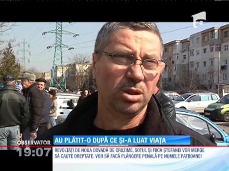 Au plătit-o după ce și-a luat viața