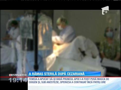 A rămas sterilă după cezariană