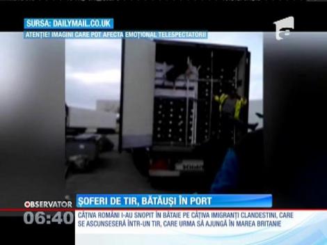 Șoferi de TIR, bătăuși în port