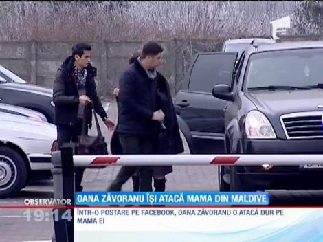 Oana Zăvoranu își atacă mama din Maldive