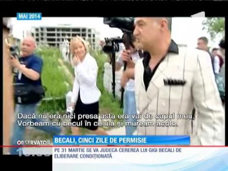 Gigi Becali, cinci zile de permisie