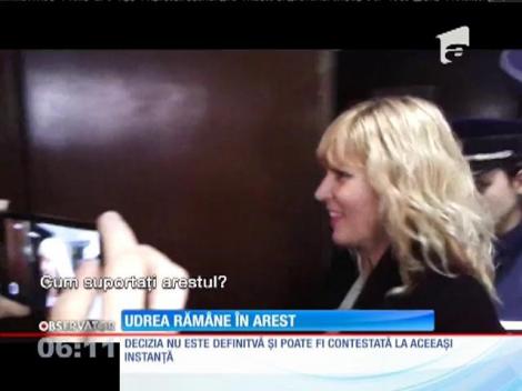 Elena Udrea rămâne în arest pentru încă 30 de zile